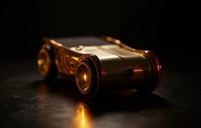 Studio shot of a luxury product with creative lighting